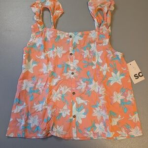 NWT SO Girls Floral Tank Top